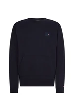 Tommy Hilfiger Sweatshirt - PANELLED HILFIGER PRINT CREWNECK blue