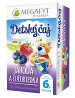 MEGAFYT Detský ovocný čaj jahoda a čučoriedka 20 x 2 g