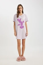 DEFACTO Fall In Love Disney Mickey & Minnie Short Sleeve Nightdress