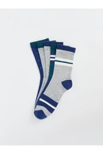 LC Waikiki 5-Piece Striped Boy's Crew Neck Socks