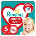 PAMPERS Active Baby Pants Kalhotkové plenky vel. 5, 12-17 kg, 96 ks