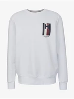 White men's sweatshirt Tommy Hilfiger Emblem Crewneck