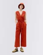 Thinking MU Orangered Cuadrito Winona Jumpsuit ORANGERED L