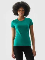 Women's slim T-shirt 4F - green