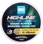 Nash splietaná šnúra highline extra supple braid uv yellow 1200 m - 0,18 mm 11,33 kg