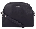 SEGALI Dámská kožená crossbody kabelka 12 Black