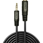 LINDY 35654 jack audio predlžovací kábel [1x jack zástrčka 3,5 mm - 1x jack zásuvka 3,5 mm] 5.00 m čierna