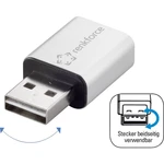 Renkforce USB 2.0 adaptér [1x USB 2.0 zástrčka A - 1x USB 2.0 zásuvka A]  obojstranne zapojiteľná zástrčka, hliníková zá