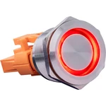 Joy-it BUTTON22A-L-GR spínač s reverzáciou 250 V 3 A 1x zap/(vyp) s aretáciou zelená (Ø x v) 25 mm x 35 mm IK10, IP67 1