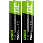 Green Cell HR6 tužkový akumulátor typu AA  Ni-MH 2000 mAh 1.2 V 2 ks