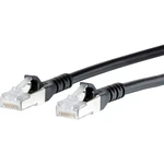 Metz Connect 1308453000-E RJ45 sieťové káble, prepojovacie káble CAT 6A S/FTP 3.00 m čierna s ochranou 1 ks