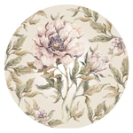 Nástenná detská samolepka Dekornik Peony in a Circle, ø 150 cm