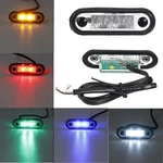 1PCS 12V/24V 2 LED Flush Fit Led Marker Lights Side Signal Lamps Kelsa Bar