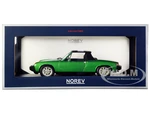 1975 VW-Porsche 914 2.0 Green Metallic with Black Top 1/18 Diecast Model Car by Norev