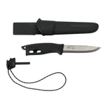 Nôž Companion Spark (S) Morakniv® – Strieborná čepeľ - Satin, Čierna (Farba: Čierna, Varianta: Strieborná čepeľ - Satin)