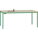 Manuflex LD1118.6011 ESD pracovný stôl UNIDESK s melamínovou doskou, rám Reseda green RAL 6011, š xhxv = 2000 x 800 x 72