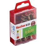 Fischer  653978 skrutka so zápustnou hlavou 6 mm 60 mm krížová dražka Pozidriv     glavanizované zinkom 10 ks