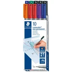 Staedtler popisovač fóliou UNIVERSALST. LUMOCOLOR non permanent 316 316 B10 červená, modrá, zelená, čierna, oranžová, pu