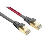 Hama RJ45 (krížený) sieťový prepojovací kábel CAT 5e S/STP 3.00 m sivá s ochranou