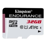 Pamäťová karta Kingston Endurance microSDHC 32GB (95R/30W) (SDCE/32GB) Karta High Endurance microSD od společnosti Kingston je konstruována tak, aby d