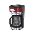 Kávovar RUSSELL HOBBS RETRO 21700-56 červený kávovar na prekvapkávanú kávu • príkon 1 000 W • 1 l termálna kanvica – až 8 šálok • ukazovateľ procesu p