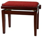 GEWA Piano Bench Deluxe Drewniany stołek do fortepianu Mahogany