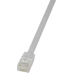 LogiLink CF2091U RJ45 sieťové káble, prepojovacie káble CAT 6 U/UTP 10.00 m biela veľmi flexibilné 1 ks