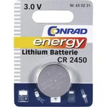 Conrad energy CR2450 gombíková batéria  CR 2450 lítiová 600 mAh 3 V 1 ks