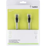 Belkin A3L981BT10MBKHS RJ45 sieťové káble, prepojovacie káble CAT 6 S/FTP 10.00 m čierna s ochranou 1 ks