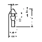 PB Fastener 1345-01 tlmiaca prístrojová nožička so západkou  čierna (Ø x v) 15 mm x 9.6 mm 1 ks