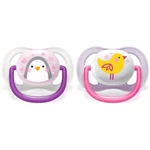 Philips Avent Ultra Air 0-6 m dudlík Girl 2 ks