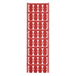 Conductor markers, MultiCard, 24 x 15 mm, Polyamide 66.6, Colour: Red Weidmüller Počet markerů: 320 VT SFX 9/24 NE RT V0Množství: 320 ks