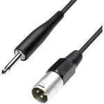 XLR kabel, XLR(M)/jack 6,3 mm, 5 m, černá