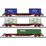 MiniTrix 15072 N z SNCF, Containertragwagen-Set