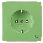 Zásuvka s ochranným kontaktem Siemens Delta zelená 5UB1826