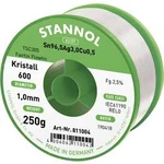 Bezolovnatý pájecí cín Stannol Kristall 600 Fairtin, bez olova, 250 g, 1 mm