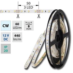 LED pásek McLED 12V studená bílá š=8mm IP20 4,8W/m 60LED/m SMD3528 ML-121.206.60.2