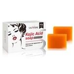 2Pcs Kojie Acid Handmade Whitening Soap Skin Lightening Soap Bleaching Kojic Acid Glycerin Soap Deep Cleaning Brighten