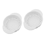 2pcs Easy Clean White Plastic Useful Kitchen Tools Durable Can Strainer Vegetables No Mess Cooking Pressure Multifunctional