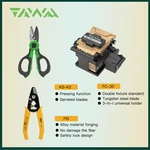 Fiber Optic Stripping Tools: 3 Holes Stripper 125μm-3mm, Fiber Cutter Cleaver 3 in 1 Holder, High Precision Scissors