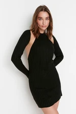 Trendyol Black Cut-Out Detailed Sweater Dress