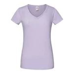 Lavender Women's T-shirt Iconic Vneck Fruit of the Loom