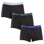 3PACK pánské boxerky Gant černé