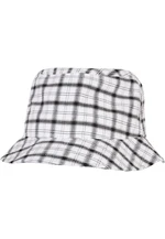 Check Bucket Hat bílá/šedá