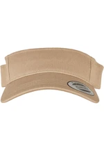 Khaki cap with curved visor