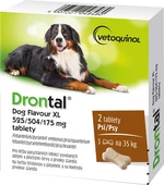 DRONTAL Dog Flavour XL 525/504/175 mg tablety 2 ks