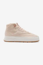 Semišové sneakers boty Reebok Club C Geo Mid béžová barva, GV7037-cream