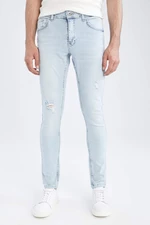 DEFACTO Skinny Comfort Fit Normálne Nohavice s Rovnými Nohavicami Jean