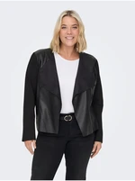 Black Women's Lightweight Leatherette Jacket ONLY CARMAKOMA New Sound - Women