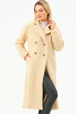 Z6775 DEWBERRY WOMEN'S COAT-BEIGE